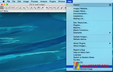 Képernyőkép ImageJ Windows XP