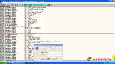 Képernyőkép PDF2Word Windows XP