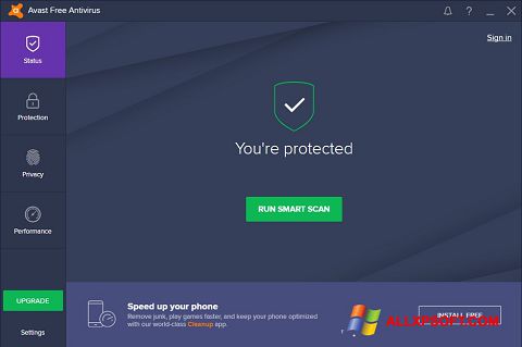 Képernyőkép Avast Free Antivirus Windows XP