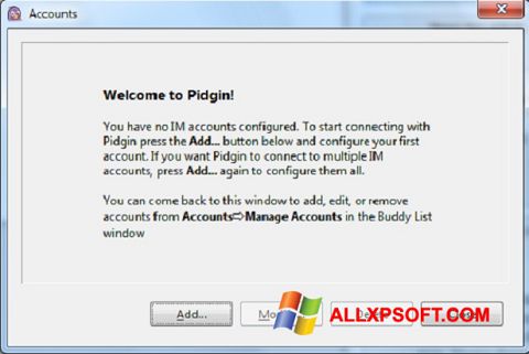 Képernyőkép Pidgin Windows XP