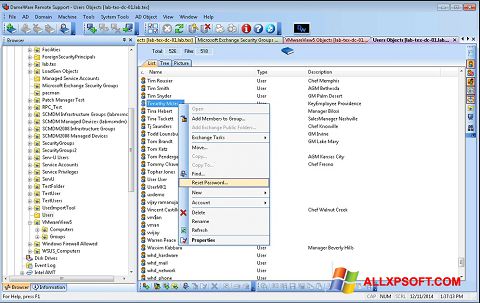 Képernyőkép Remote Administration Tool Windows XP