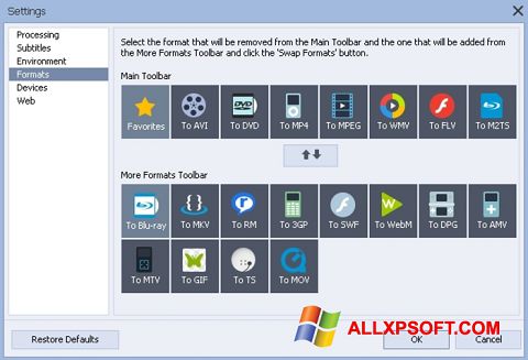 Képernyőkép AVS Video Converter Windows XP