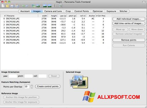 Képernyőkép Hugin Windows XP