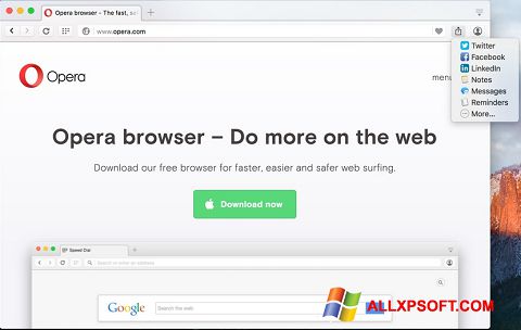 Képernyőkép Opera Turbo Windows XP