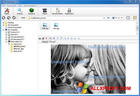 Képernyőkép File Repair Windows XP
