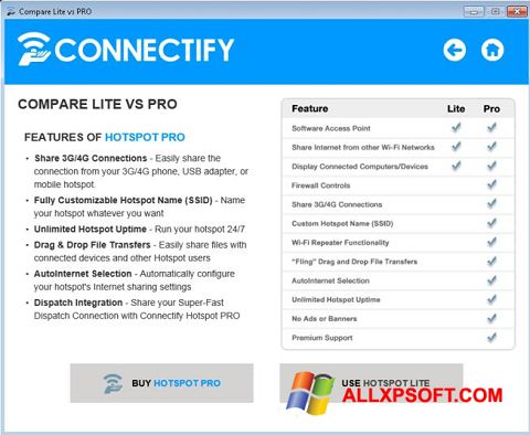 Képernyőkép Connectify Beta Windows XP