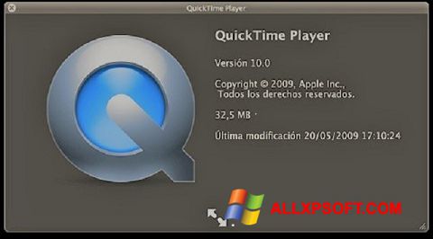 Képernyőkép QuickTime Windows XP