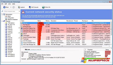 Képernyőkép Security Task Manager Windows XP