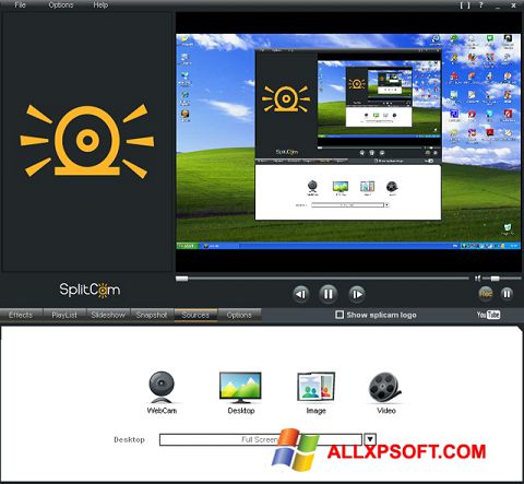 Képernyőkép SplitCam Windows XP