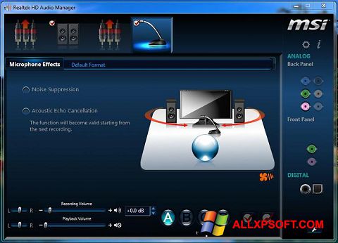 Képernyőkép Realtek Audio Driver Windows XP