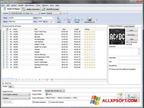 Képernyőkép Easy CD-DA Extractor Windows XP