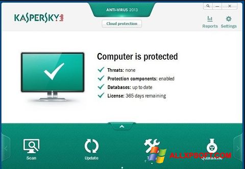 Képernyőkép Kaspersky Free Antivirus Windows XP