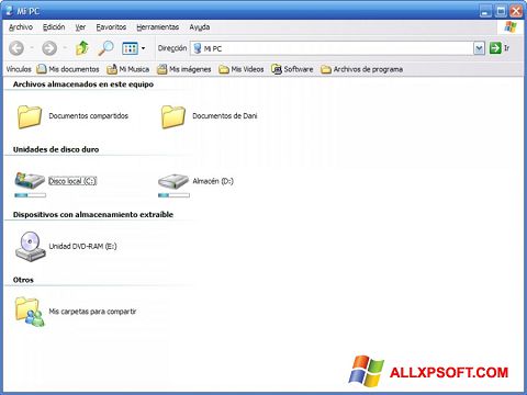 Képernyőkép Vista Drive Icon Windows XP