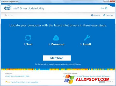 Képernyőkép Intel Driver Update Utility Windows XP