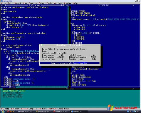 Képernyőkép Free Pascal Windows XP