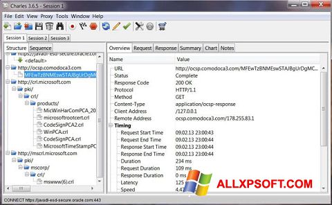 Képernyőkép Charles Windows XP