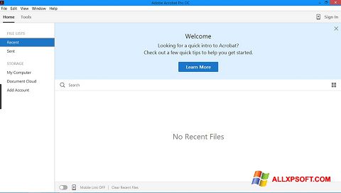 Képernyőkép Adobe Acrobat Pro Windows XP