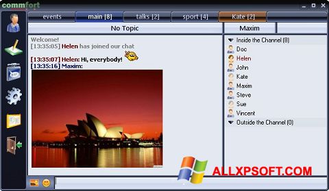 Képernyőkép CommFort Windows XP