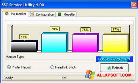 Képernyőkép SSC Service Utility Windows XP