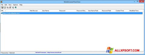 Képernyőkép WebBrowserPassView Windows XP