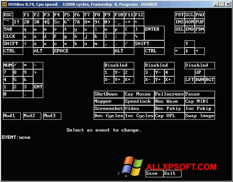 Képernyőkép DOSBox Windows XP