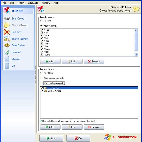 Képernyőkép DupKiller Windows XP