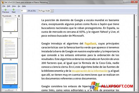 Képernyőkép Evince Windows XP