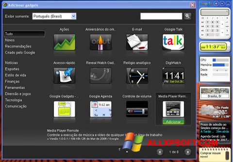 Képernyőkép Google Desktop Windows XP
