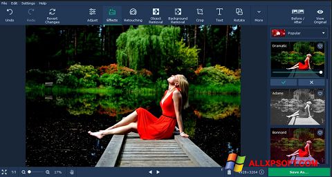 Képernyőkép Movavi Photo Editor Windows XP