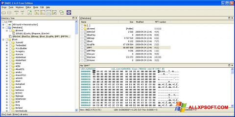 Képernyőkép DMDE Windows XP
