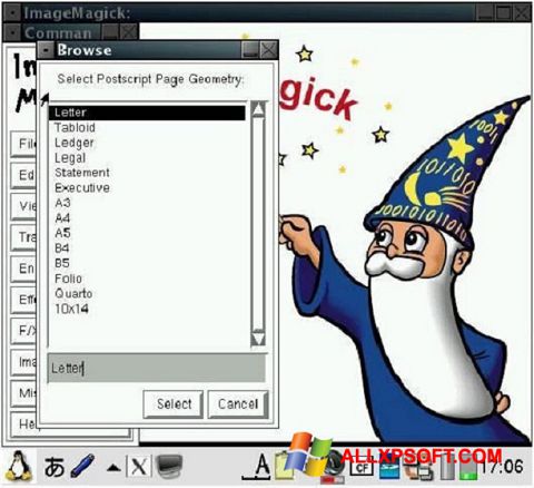 Képernyőkép ImageMagick Windows XP