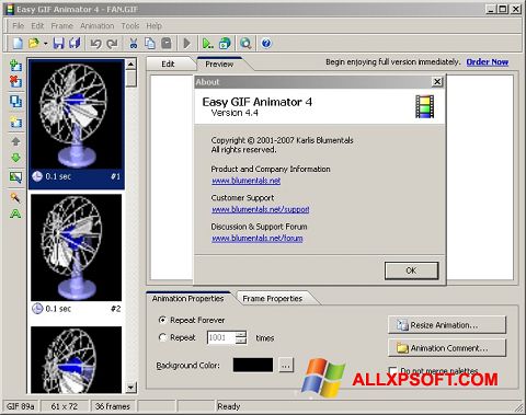 Képernyőkép Easy GIF Animator Windows XP