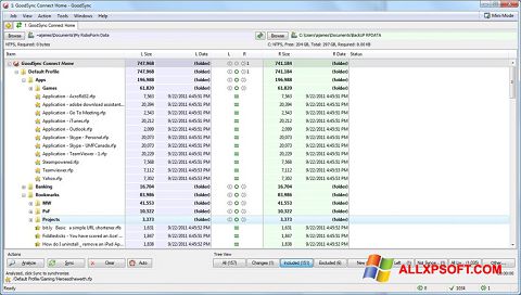 Képernyőkép GoodSync Windows XP