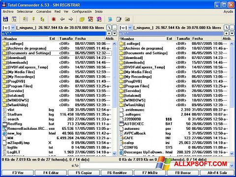 Képernyőkép Total Commander Windows XP