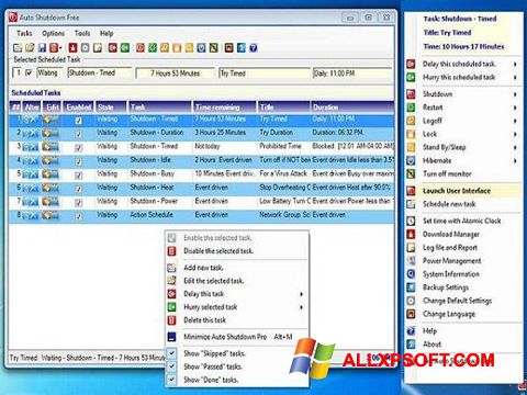 Képernyőkép Auto ShutDown Windows XP