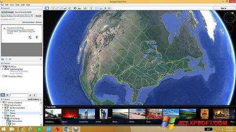 Képernyőkép Google Earth Windows XP